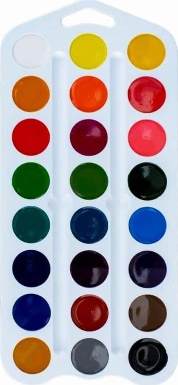 St. Petersburg Tsvetik Balmumu Bazlı Sulu Boya 24 Renk Beyaz - Image 1