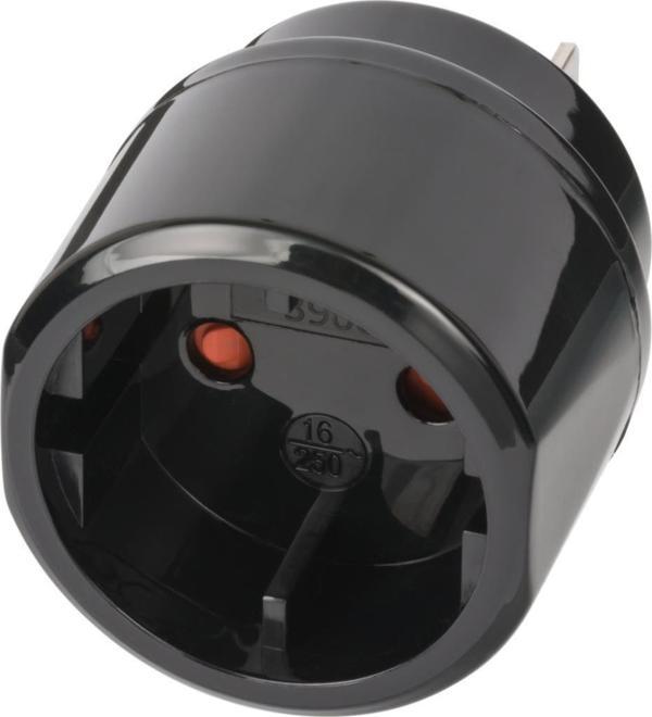 Brennenstuhl Türkiye Fiş Sistemi USA-Kanada-Meksika-Japonya Ülkeleri Uyumlu IP20 Lisanslı Topraklı Travel Adaptör - Image 1