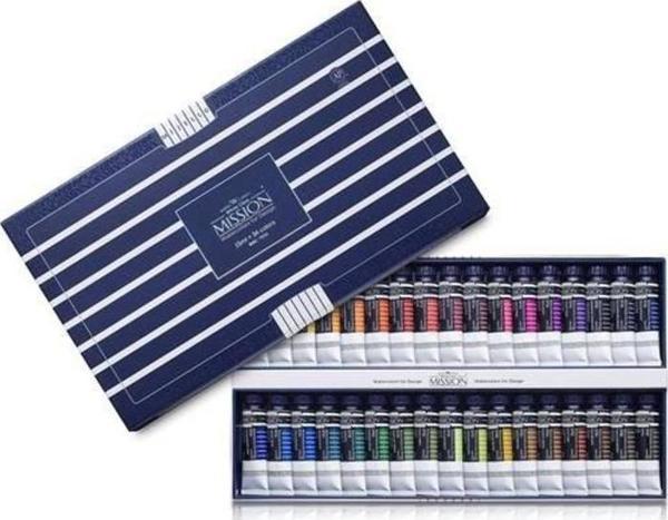 Mission White Class Pigment Sulu Boya 15ml x 34 Renk - Image 1