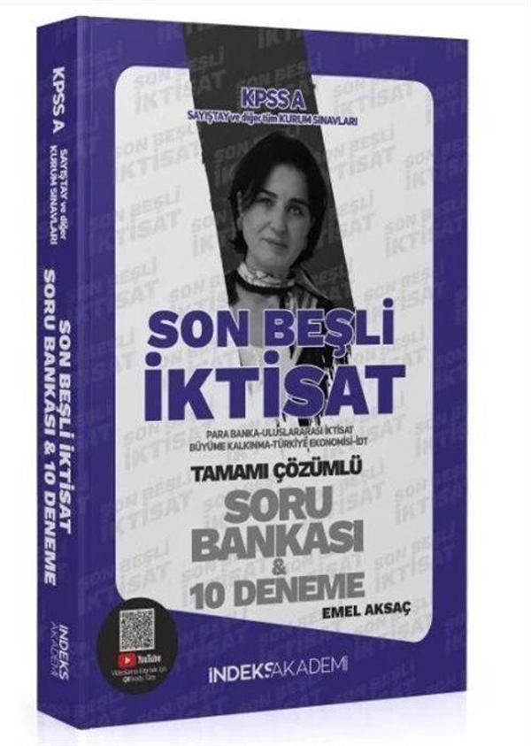 2024 KPSS A Grubu İktisat Son Beşli Soru Bankası ve 10 Deneme İndeks Akademi - SBNET Yayınları - Image 1