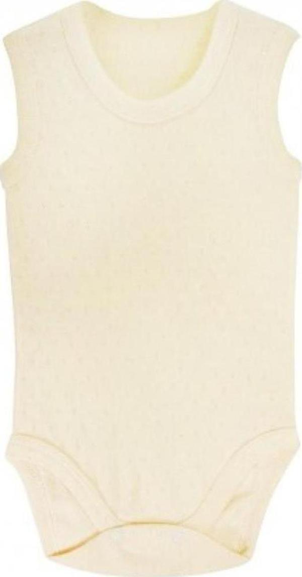 Sema Baby Jakarlı Askılı Badi (Body) - Krem 18-24 Ay - Image 1