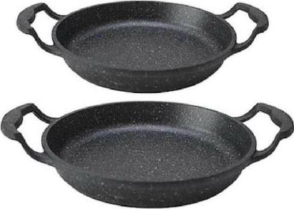 Eda Cookware Granit Döküm 2 li Kapaksız 18-20 Cm Sahan Seti - Image 1
