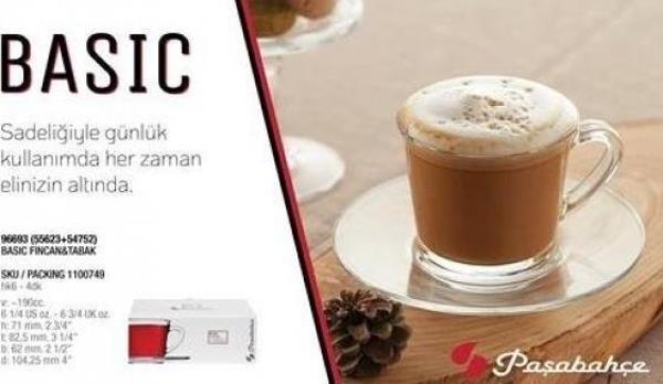 Paşabahçe 96693 Basic Çay-Nescafe Fincan Takımı - Image 1