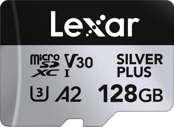 Lexar 128GB Silver Plus 205mb 4K V30 UHSI Micro SD Hafıza Kartı - Image 1