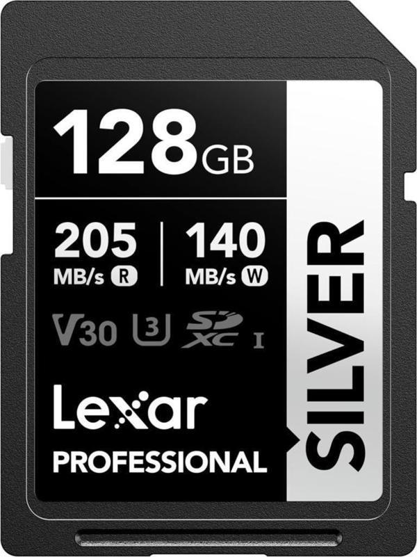 Lexar 128GB Silver Plus SD UhsI V30 U3 205MB/S Hafıza Kartı - Image 1