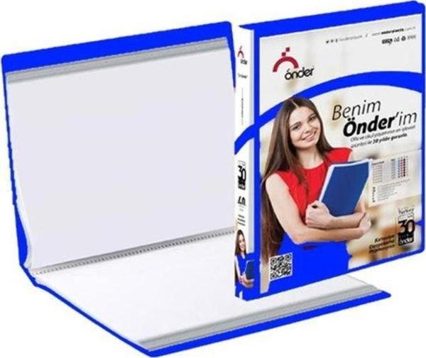 Önder PP Ön Cepli 60 Poşetli Sunum Dosyası MAVİ - Image 1
