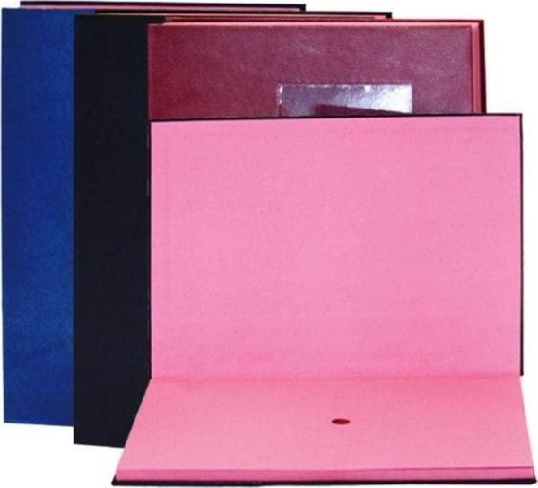 Önder Cilt Bezi Kapaklı İmza Dosyası 20'li SİYAH - Image 1