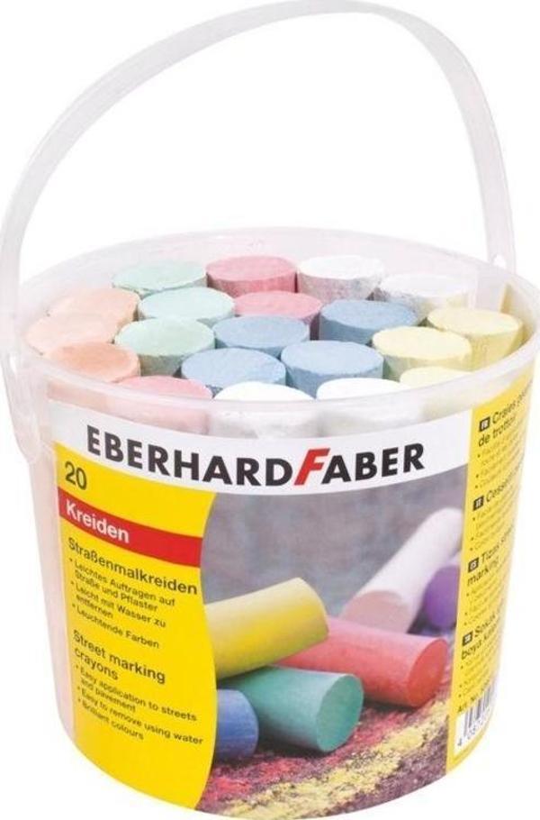 Eberhard Faber Sokak İşaretleme Tebeşiri 6 Renk 20 Adet Kova - Image 1