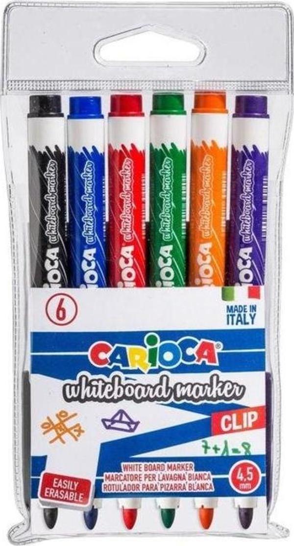 Carioca Beyaz Tahta Kalemi 4.5 mm 6 Renk - Image 1