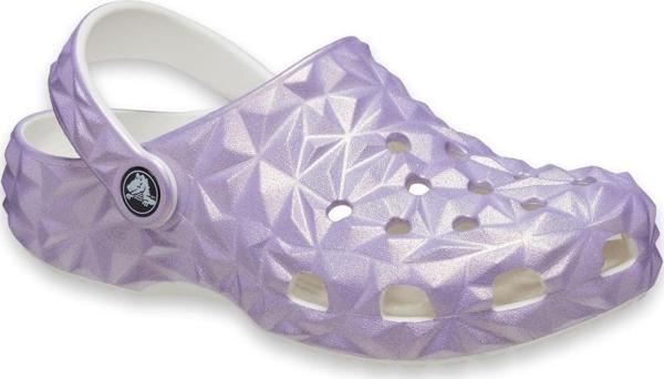Crocs 209693 Classic Iridescent Geo Cgk Beyaz Çocuk Terlik - Image 1