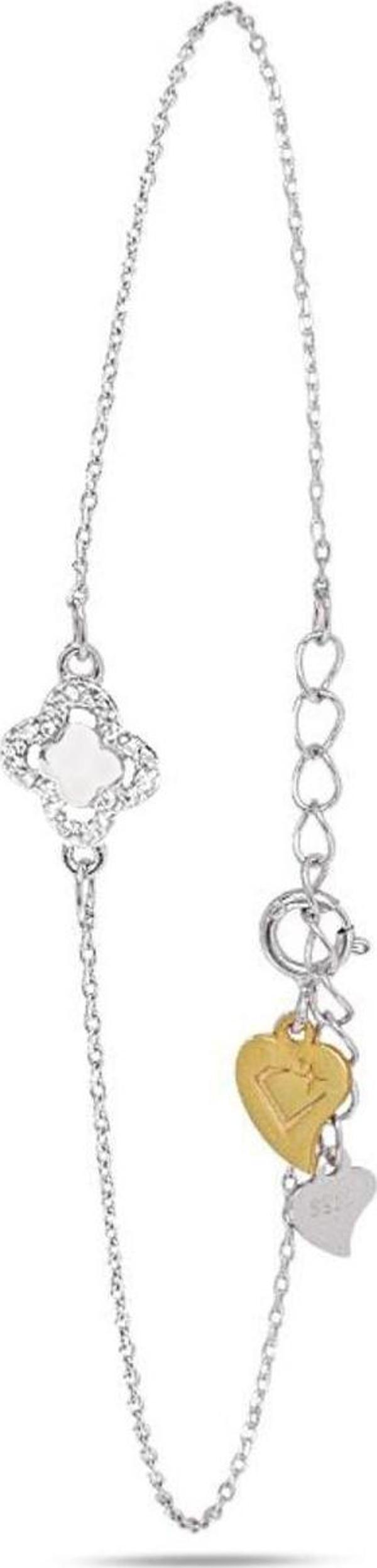 Luck Serisi Swarovski Taşlı Minimal Special Kadın Gümüş Bileklik - Image 1