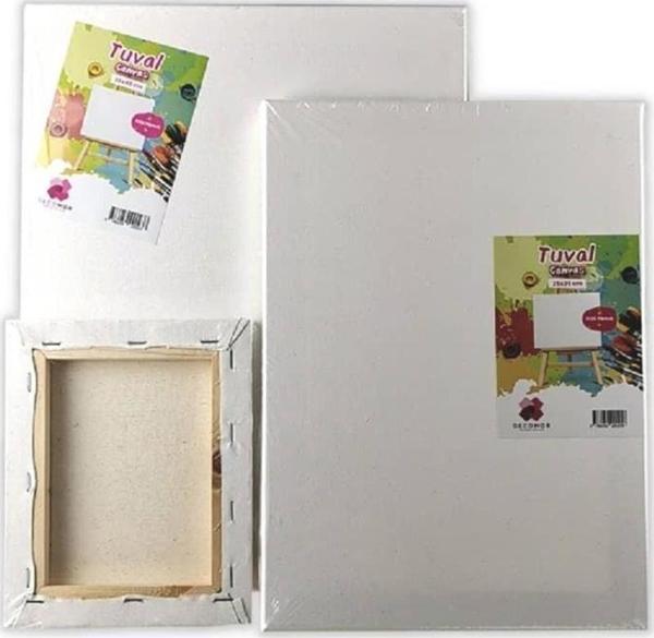 Decomor Arkadan Zımbalı Tuval 10x10 cm - Image 1