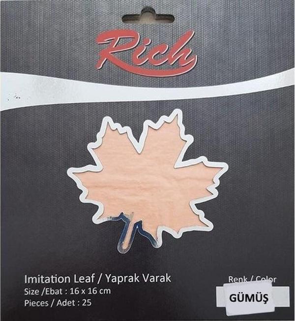 Rich Yaprak Varak 25'li GÜMÜŞ - Image 1
