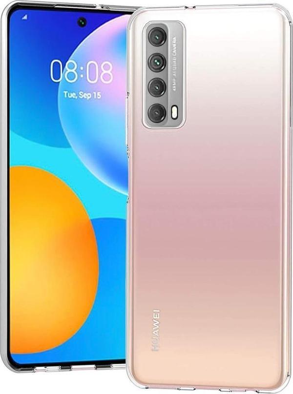 FitCase Huawei P Smart 2021 Kılıf Kamera Korumalı Silikon Şeffaf Arka Kapak - Image 1