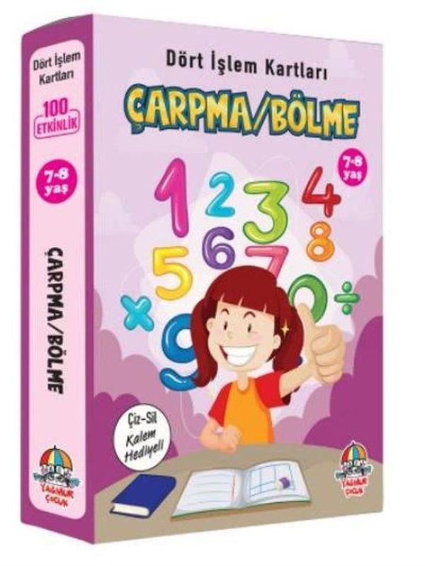 Dört İşlem Kartları - Çarpma/Bölme (7 - 8 Yaş) - Yağmur Çocuk - Image 1