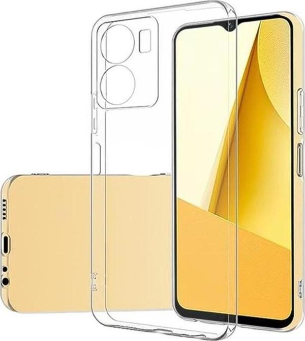 FitCase Vivo Y16 Kılıf Kamera Korumalı Silikon Şeffaf Arka Kapak - Image 1