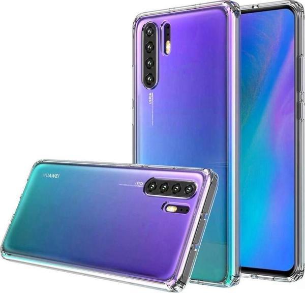 Huawei P30 Pro Kılıf FitCase Toz Koruma Tıpalı Şeffaf Arka Kapak - Image 1