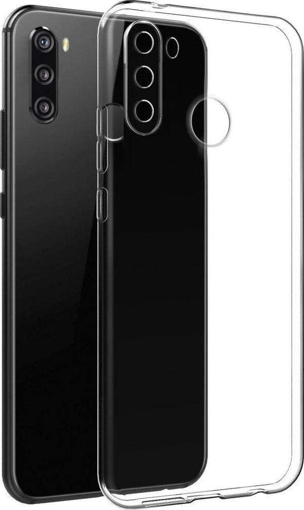 Samsung Galaxy A11 (A115) Kılıf FitCase Toz Koruma Tıpalı Şeffaf Arka Kapak - Image 1