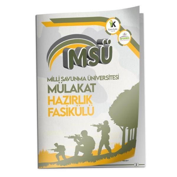 2024 MSÜ Milli Savunma Üniversitesi Mülakat Hazırlık Fasikül Kitapçığı - İnformal Yayınları - Image 1