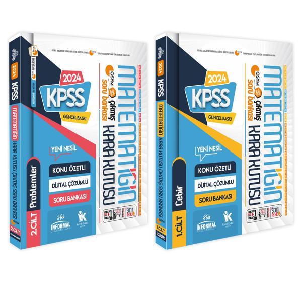 ﻿KPSS Matematik Kara Kutu 1.ve 2.Cilt Konu Özetli D.Çözümlü ÖSYM Soru Bankası SET PAKET - İnformal Yayınları - Image 1