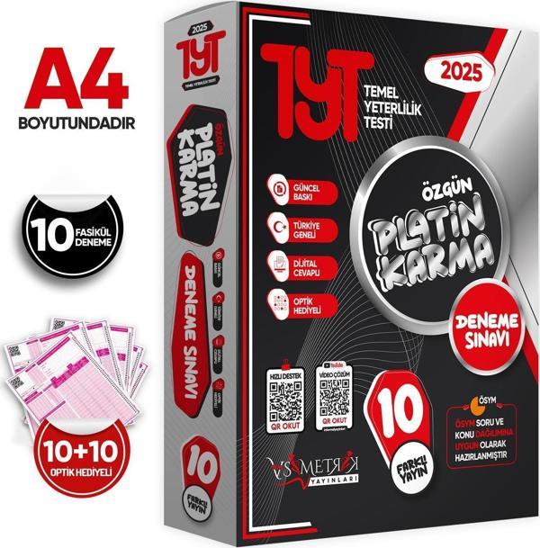 2025 YKS-TYT Platin Karma Yayınlar Kurumsal 10lu Paket Deneme Sınavı Türkiye Geneli - İnformal Yayınları - Image 1