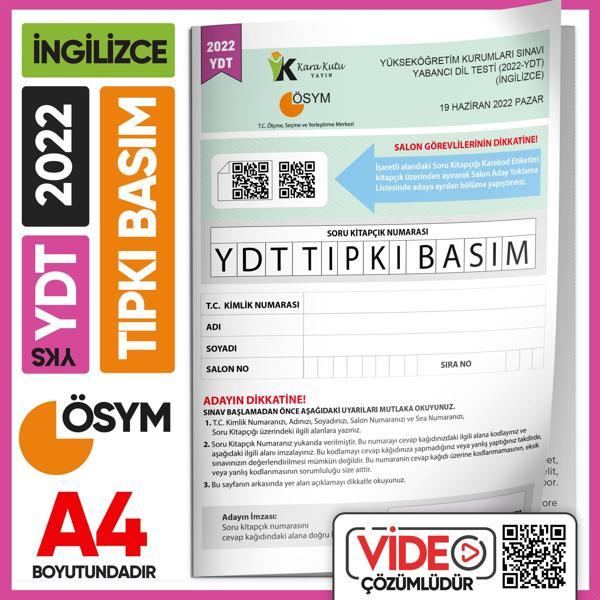 2022 YKS YDT İngilizce ÖSYM Tıpkı Basım Çıkmış Soru Deneme Kitapçığı (Video Çözümlü Türkiye Geneli) - İnformal Yayınları - Image 1