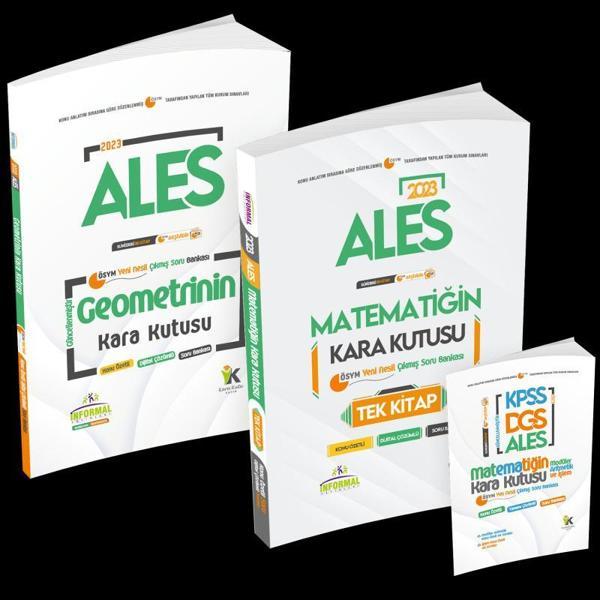 2023 ALES Matematik TEK KİTAP ve Geometrinin Kara Kutusu Konu Ö.D.Çözümlü Çıkmış Soru Bankası Seti - İnformal Yayınları - Image 1