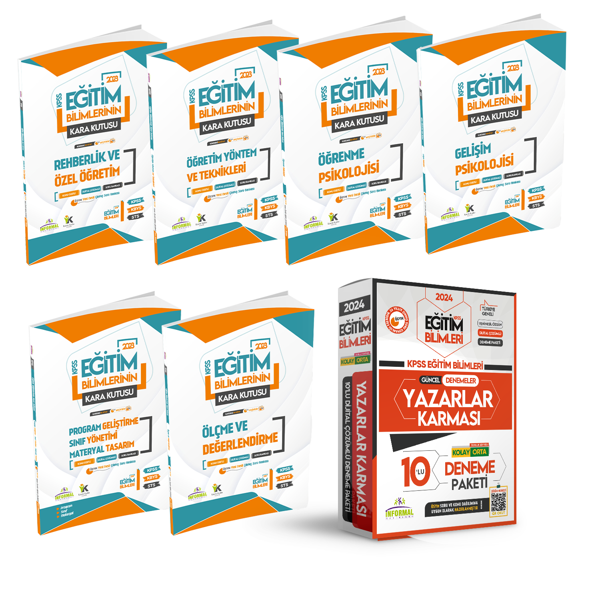 KPSS Eğitim Bilimlerinin Kara Kutusu Çözümlü 6lı Modül SET ve 10lu Deneme Çözümlü Paketi - İnformal Yayınları - Image 1