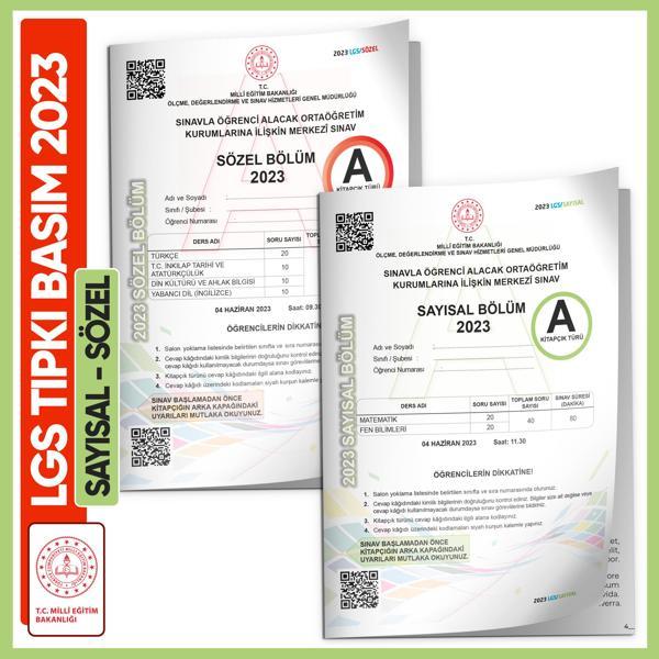2023 LGS MEB Birebir Tıpkı Basım Çıkmış Soru Say-Söz Kitapçıkları (Çözüm ve Değerlendirme Dijitalde) - İnformal Yayınları - Image 1