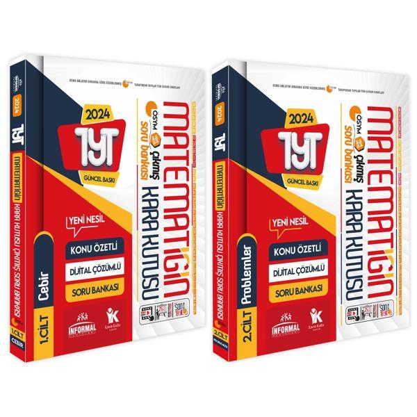 YKS-TYT Matematik Kara Kutu 1.ve 2.Cilt Konu Özetli D.Çözümlü ÖSYM Soru Bankası SET PAKET - İnformal Yayınları - Image 1