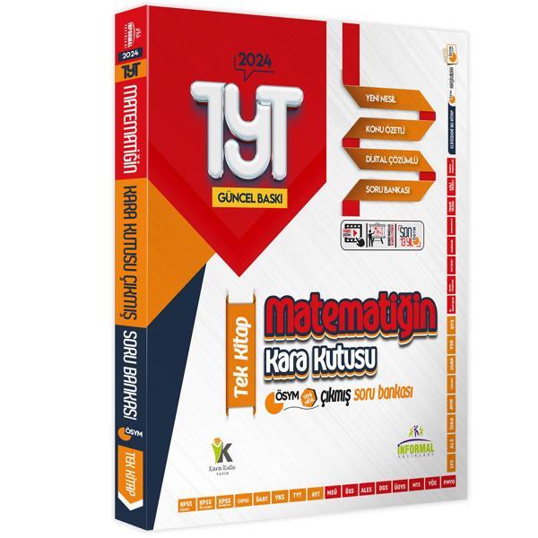 YKS-TYT Matematik Kara Kutu TEK KİTAP Dijital Çözümlü Konu Özetli ÖSYM Çıkmış Soru Bankası - İnformal Yayınları - Image 1