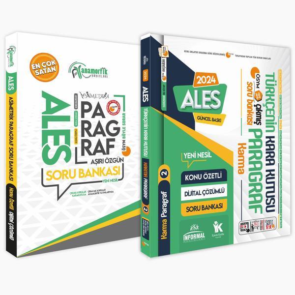 ALES Türkçe Özgün Asimetrik Paragraf-Çıkmış Karma Paragraf Soru Bankası Konu Özetli Çözümlü - İnformal Yayınları - Image 1