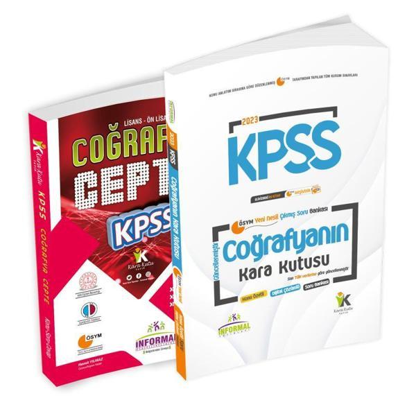 KPSS Coğrafyanın Kara Kutusu ve Coğrafya CEPTE Konu-Soru-Cevap K.Özetli Dijital Çözümlü 2li Set - İnformal Yayınları - Image 1