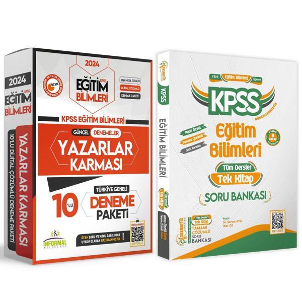 KPSS Eğitim Bilimleri ANAMORFİK TEK KİTAP ve 10lu Yazarlar Karması Tamamı Çözümlü Deneme Paketi - İnformal Yayınları - Image 1