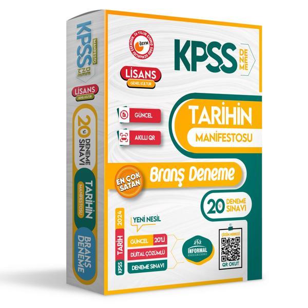 2025 KPSS Tarihin Manifestosu Dijital Çözümlü 20li Branş Denemesi - İnformal Yayınları - Image 1