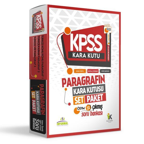 KPSS Paragrafın Kara Kutusu ÖSYM Arşivi Konu Özetli Çözümlü Çıkmış Soru Bankası 3lü KAMPANYA Paket - İnformal Yayınları - Image 1