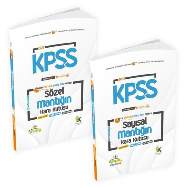 KPSS Sayısal ve Sözel Mantık Kara Kutu Konu Özetli Dijital Çözümlü ÖSYM Çıkmış Soru Bankası - İnformal Yayınları - Image 1