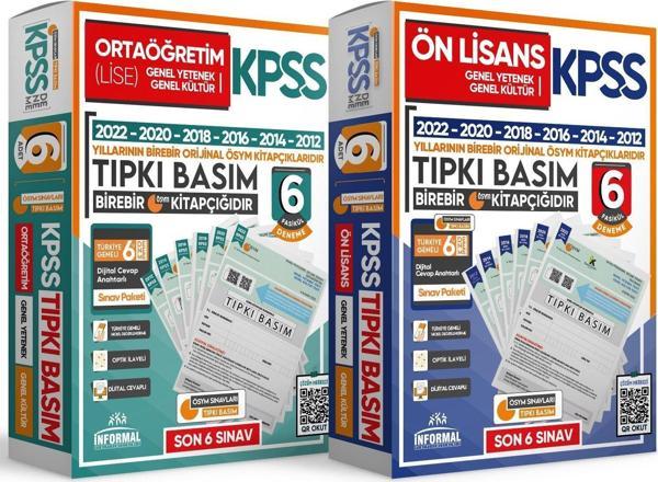 2024 KPSS Ön Lisans-Ortaöğretim/Lise ÖSYM Tıpkı Basım 12li Deneme Seti Türkiye Geneli Dijital Çözümlü - İnformal Yayınları - Image 1