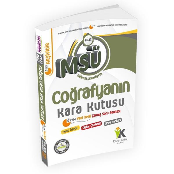 MSÜ Coğrafyanın Kara Kutusu Konu Özetli Dijital Çözümlü Çıkmış Soru Bankası - İnformal Yayınları - Image 1