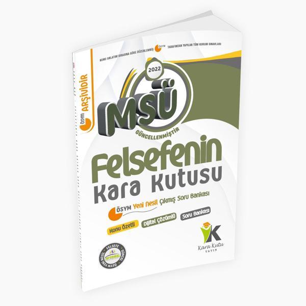 MSÜ Felsefenin Kara Kutusu Konu Özetli Dijital Çözümlü Çıkmış Soru Bankası - İnformal Yayınları - Image 1