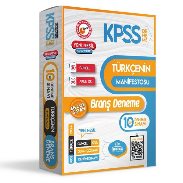 2025 KPSS Türkçenin Manifestosu 10lu Dijital Çözümlü BRANŞ Deneme PAKETİ - İnformal Yayınları - Image 1