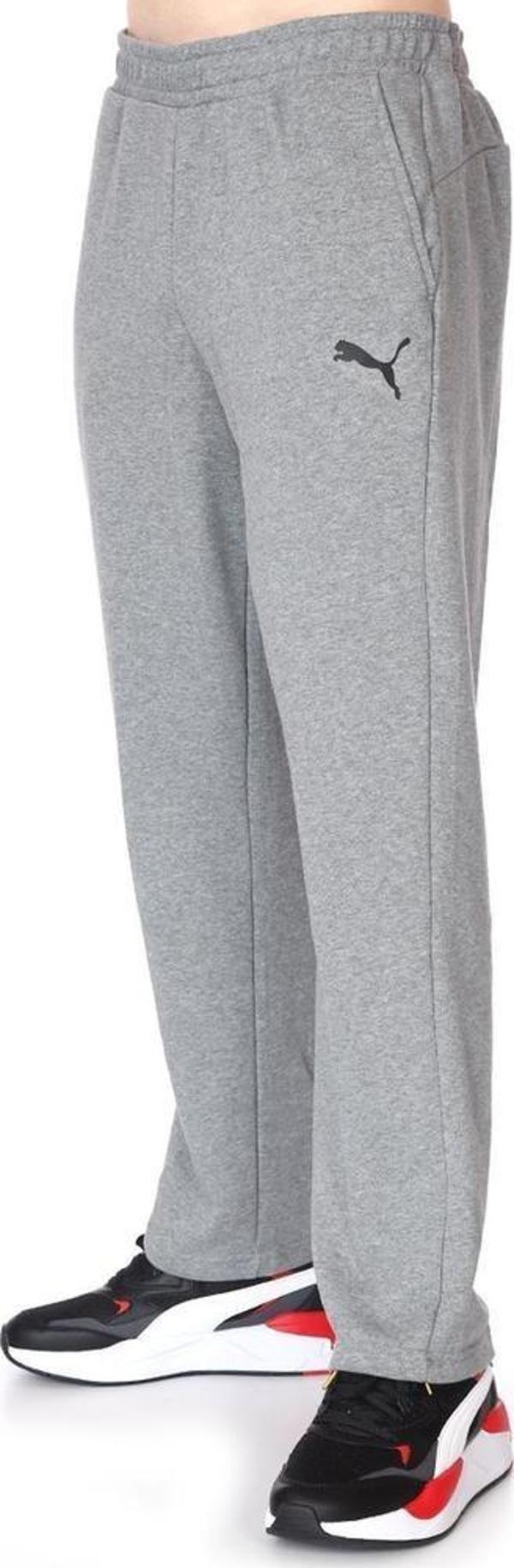 Puma ESS Logo Pants TR op Medium Gray Heather Erkek Eşofman Altı - Image 1