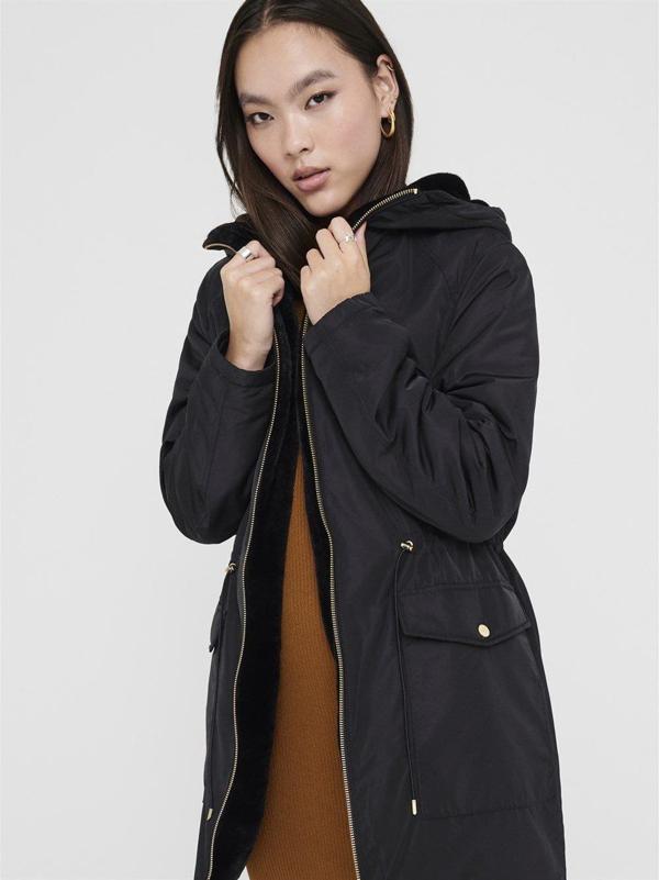 Only Onldahlia  Rev. Fur Parka OTW Kadın Mont - Image 1