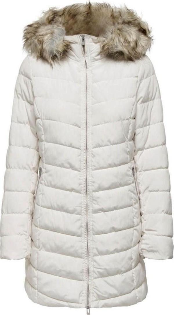 Only Onlnewellan Quilted Hood Fur Coat CC OTW Kadın Mont - Image 1