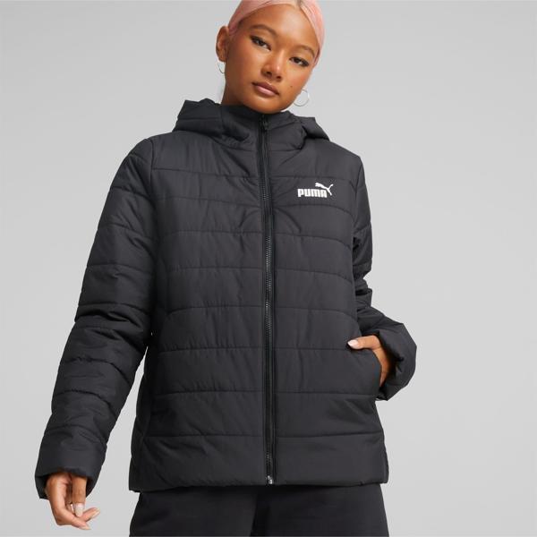 Puma ESS Hooded Padded Jacket Black Kadın Mont - Image 1