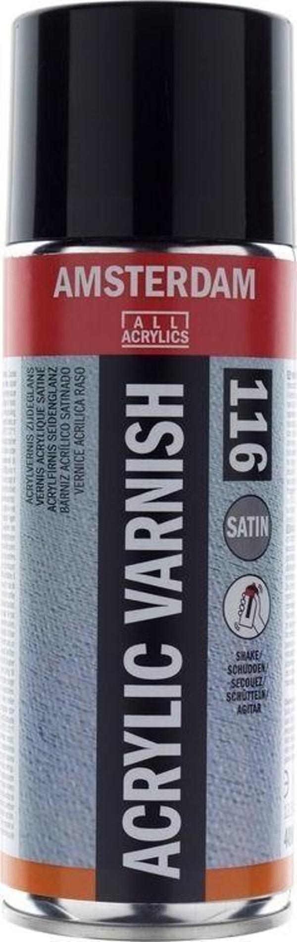 Talens Amsterdam Acrylic Varnish Satin 116 Akrilik Boya Verniği Saten 400 ml Sprey - Image 1