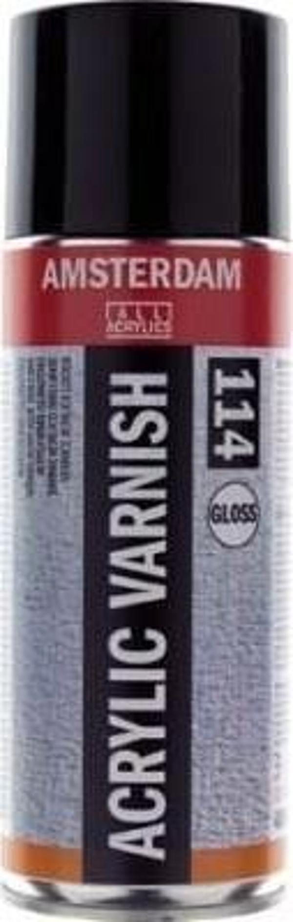Talens Amsterdam Acrylic Varnish Gloss 114 Akrilik Boya Verniği Parlak 400 ml. Sprey - Image 1