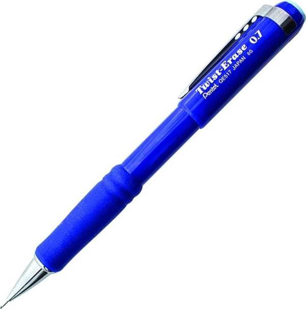 Pentel Twist-Erase Versatil Kalem 0.7 mm Mavi QE517-BX - Image 1