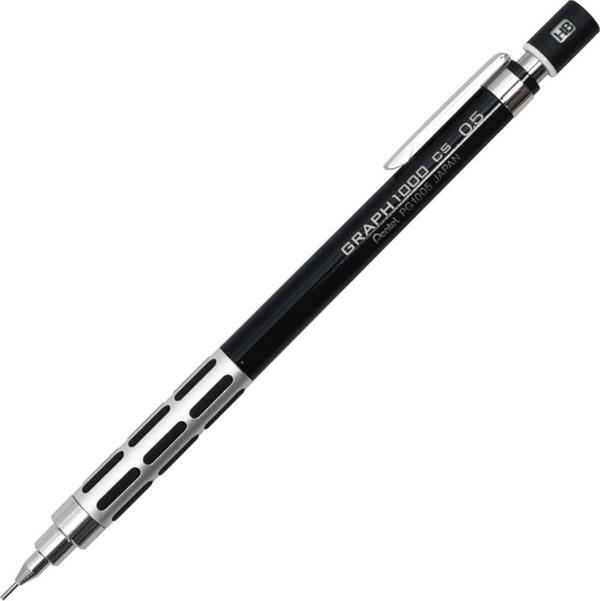 Pentel Graph 1000CS Mat Metal Gövde Versatil Kalem 0.5 mm Siyah PG1005CS-A - Image 1