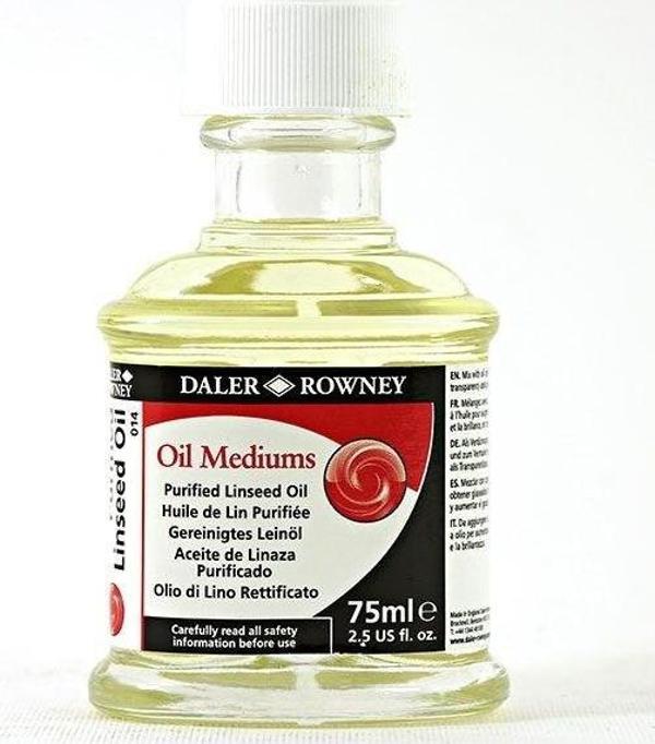 Daler Rowney Purified Linseed Oil (Keten Yağı) 75 ml. - Image 1